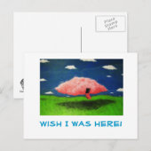 BargasArtworks Pink Cloud Postkarten (Vorne/Hinten)