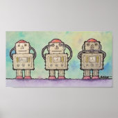 BargasArtworks Robots Print Poster (Vorne)
