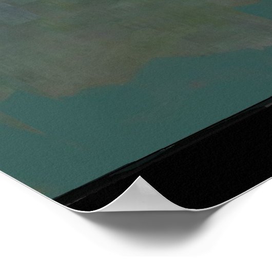 BargasArtworks Suprised Robot Print Poster (Ecke)