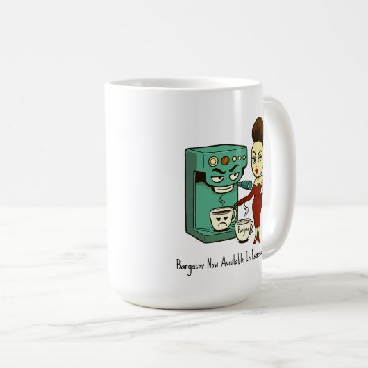 Bargasm: Now Available In Espresso Shots Mug Kaffeetasse (VorderseiteRechts)