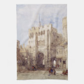 Bargate Gatehouse in Southampton City Geschirrtuch (Vertikal)