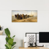 Barge Haulers auf der Wolga Poster (Heimbüro)