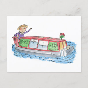 Barge Postkarte