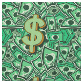 Bargeld-Dollar-Zeichen Stoff (Nahaufnahme)