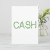 Bargeld Einladung (Stehend Vorderseite)