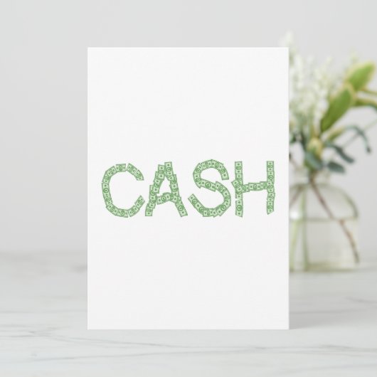 Bargeld Einladung (Stehend Vorderseite)