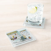 Bargeld für Clunkers Glasuntersetzer (Schrägansicht)