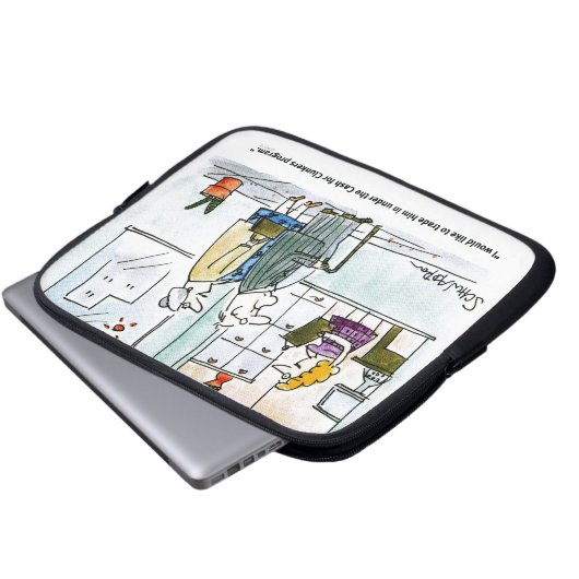 Bargeld für Clunkers Laptopschutzhülle (Vorne Knopf)