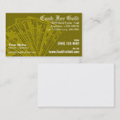 Bargeld für GoldVisitenkarte Visitenkarte (Vorne/Hinten)