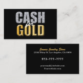 Bargeld für GoldVisitenkarten Visitenkarte (Vorne/Hinten)