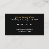 Bargeld für GoldVisitenkarten Visitenkarte (Rückseite)