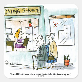 Bargeld für Kohlköpfe Quadratischer Aufkleber