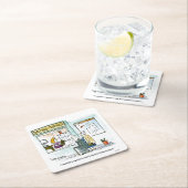 Bargeld für Kohlköpfe Rechteckiger Pappuntersetzer (Vor Ort)