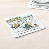 Bargeld für Kohlköpfe Rechteckiger Pappuntersetzer (angewinkelt)