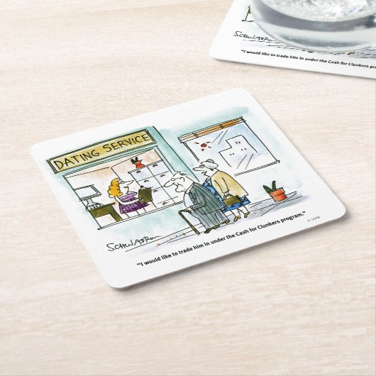 Bargeld für Kohlköpfe Rechteckiger Pappuntersetzer (angewinkelt)