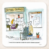 Bargeld für Kohlköpfe Rechteckiger Pappuntersetzer (Vorderseite)