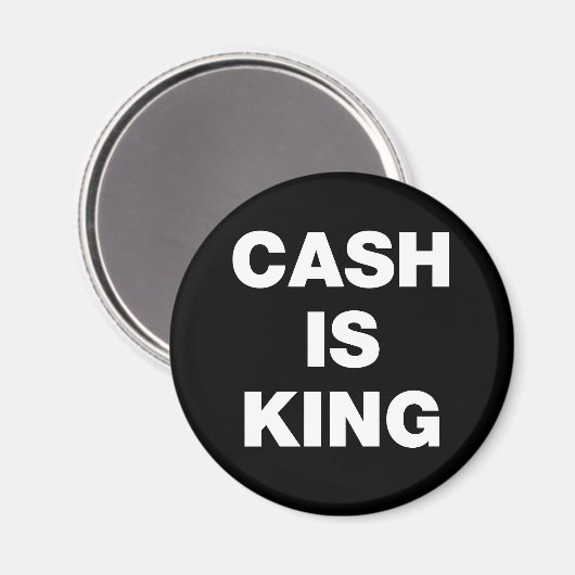 Bargeld ist König Magnet (Vorderseite/Rückseite)