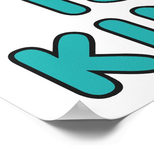 Bargeld ist König Poster (Ecke)