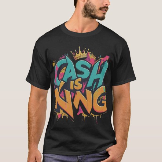 Bargeld ist König T-Shirt (Vorderseite)