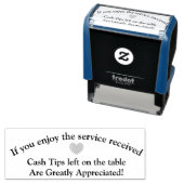 Bargeld-Tipps werden als Briefmarke bewertet Permastempel (Beispiel)