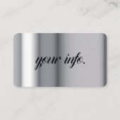 Bargeldkarte Visitenkarte (Rückseite)