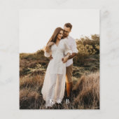 Bargin Foto & Boho Pampas Grass Save the Date (Rückseite)