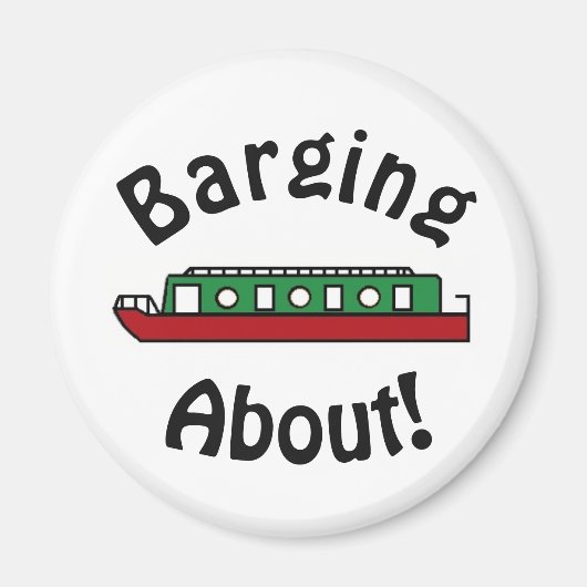 Barging About Canal Boat Magnet (Vorne)