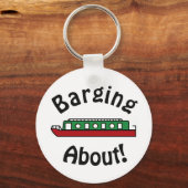 Barging About Kanalboot Schlüsselanhänger (Vorderseite)