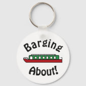 Barging About Kanalboot Schlüsselanhänger (Rückseite)