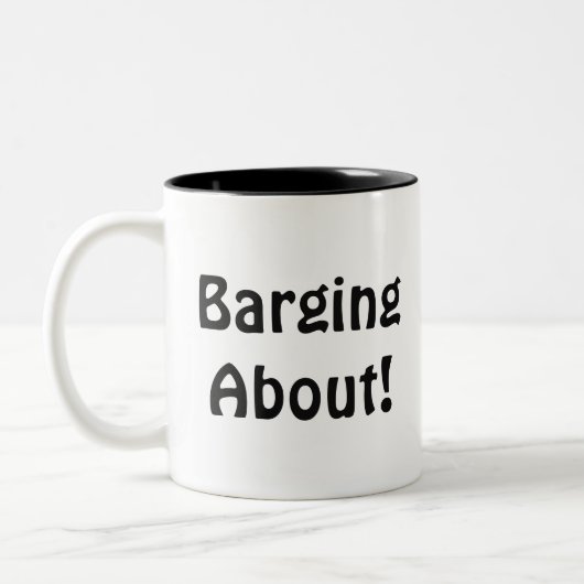 Barging About Zweifarbige Tasse (Links)