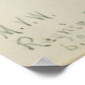 Bärgras (Xerophyllum tenax) Poster (Ecke)