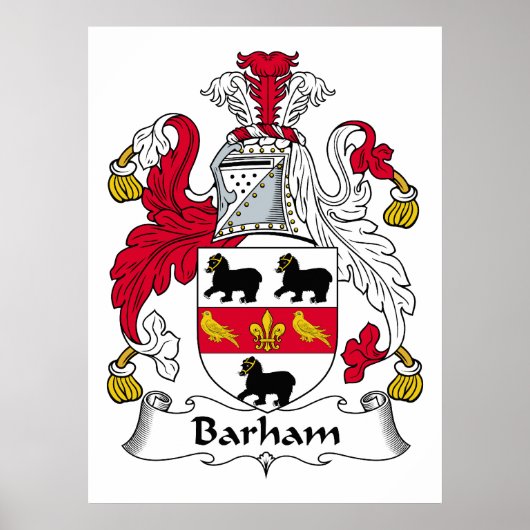 Barham Familienwappen Poster (Vorne)