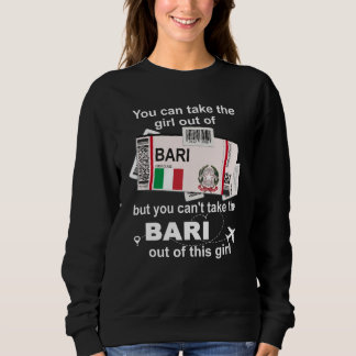 Bari Boarding Pass Bari Girl Bari Sweatshirt