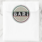 Bari City Pride Emblem – Italienische Identität Runder Aufkleber (Tasche)