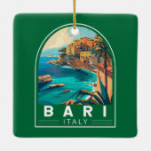 Bari Italien Reisen Kunst Vintag Keramikornament (Rückseite)