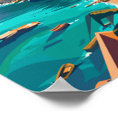 Bari Italien Reisen Kunst Vintag Poster (Ecke)