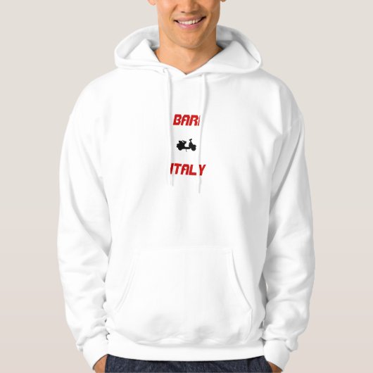 Bari, Italien Scooter Hoodie (Vorderseite)
