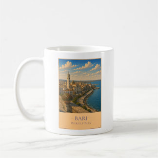 Bari, Italien – Vintage-Reise-Tasse Kaffeetasse