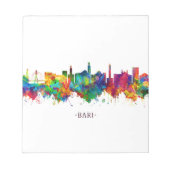 Bari Italy Skyline Notizblock (Vorderseite)