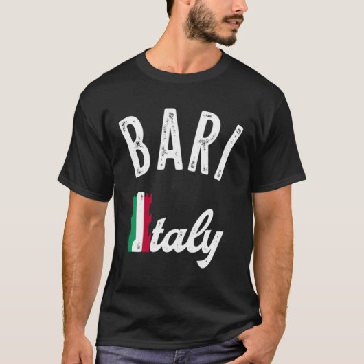 Bari Italy Vacation Souvenir - Retro Bari T-Shirt (Vorderseite)