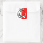 Bari Quadratischer Aufkleber (Tasche)