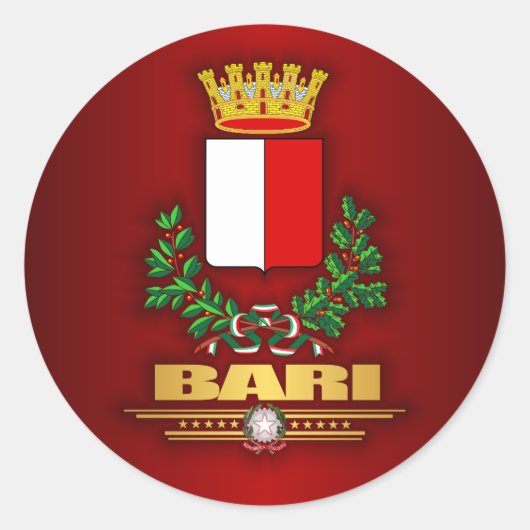 Bari Runder Aufkleber (Vorderseite)