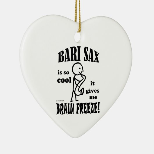 Bari Sax, Brain Freeze Keramik Ornament (Rechts)