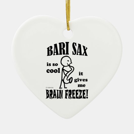 Bari Sax, Brain Freeze Keramik Ornament (Vorne)