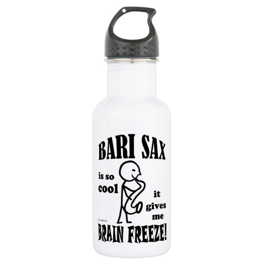 Bari Sax, Brain Freeze Trinkflasche (Vorderseite)