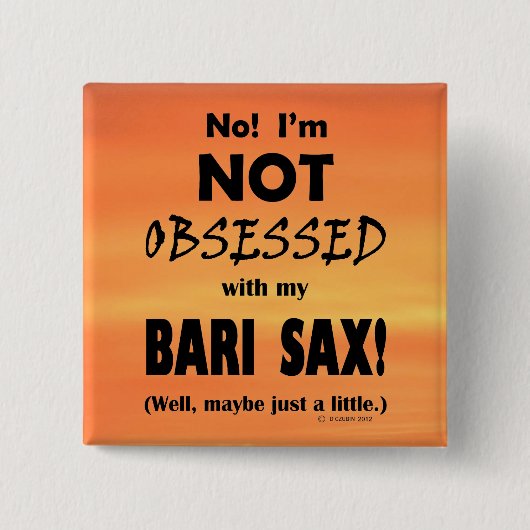 Bari Sax Button (Vorderseite)