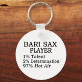 Bari Sax Hot Air Schlüsselanhänger (Vorderseite)