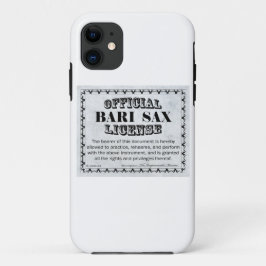 Bari Sax Lizenz iPhone 11 Hülle
