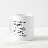 Bari Sax macht mich glücklich Kaffeetasse (Vorderseite Links)