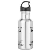 Bari Sax Nichts anderes zählt Edelstahlflasche (Vorderseite)